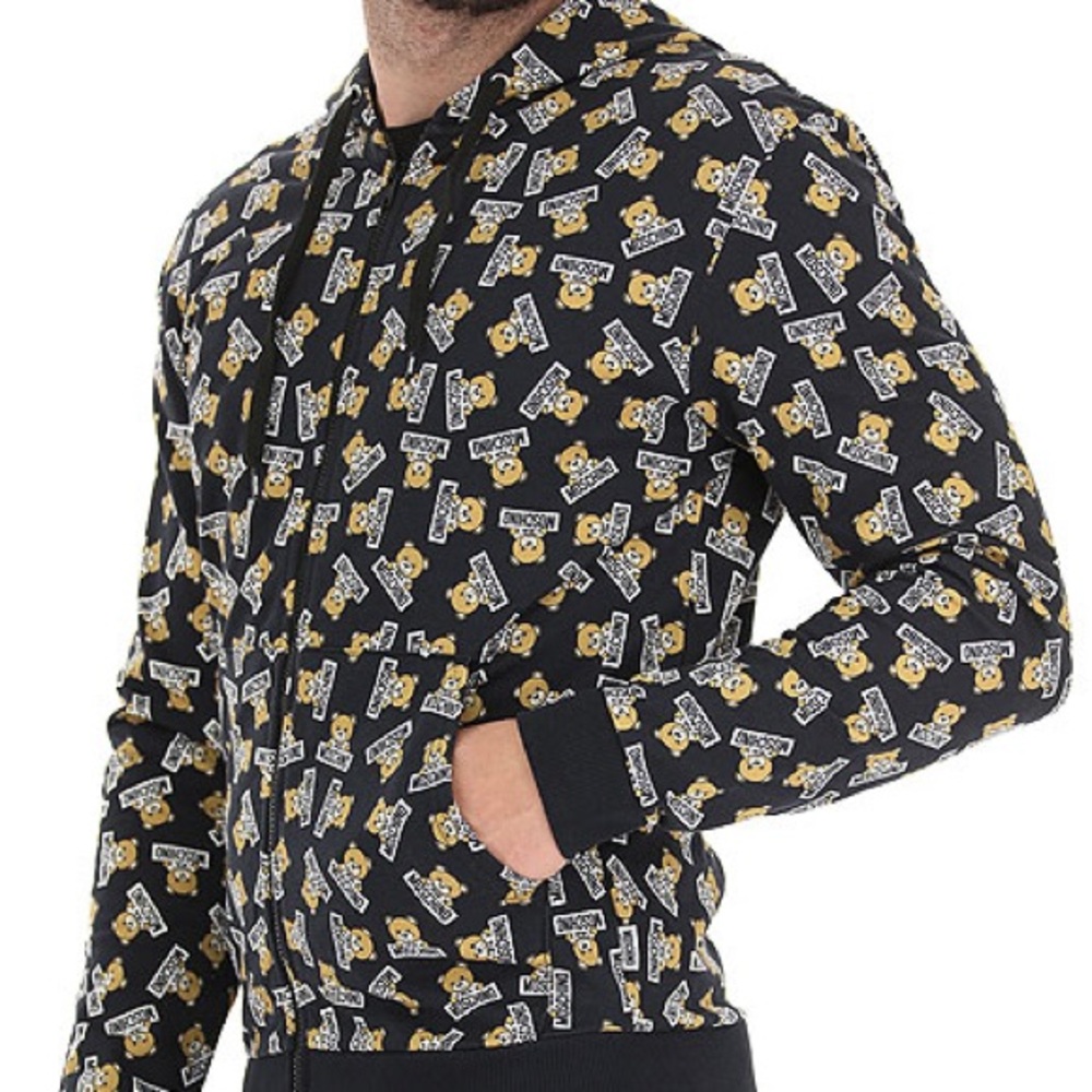 「SOLD」NWT MOSCHINO Teddy Bear Mens Hoodies Size: S
